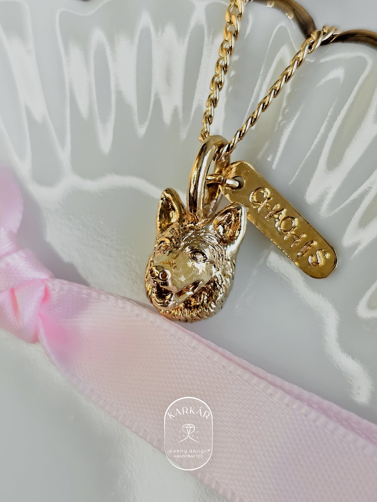 Dije personalizado de tu perrito o gatito carita mini