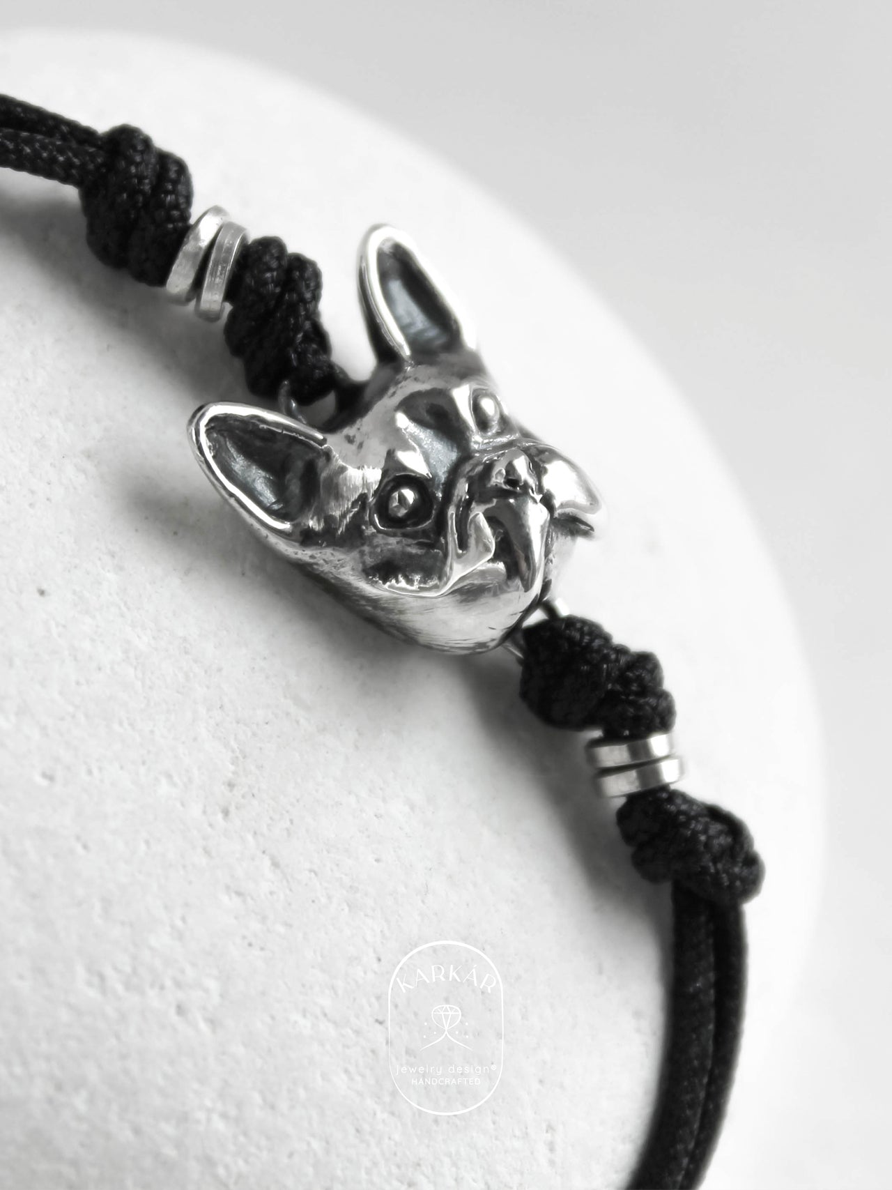 Brazalete de Bulldog Francés cara chica