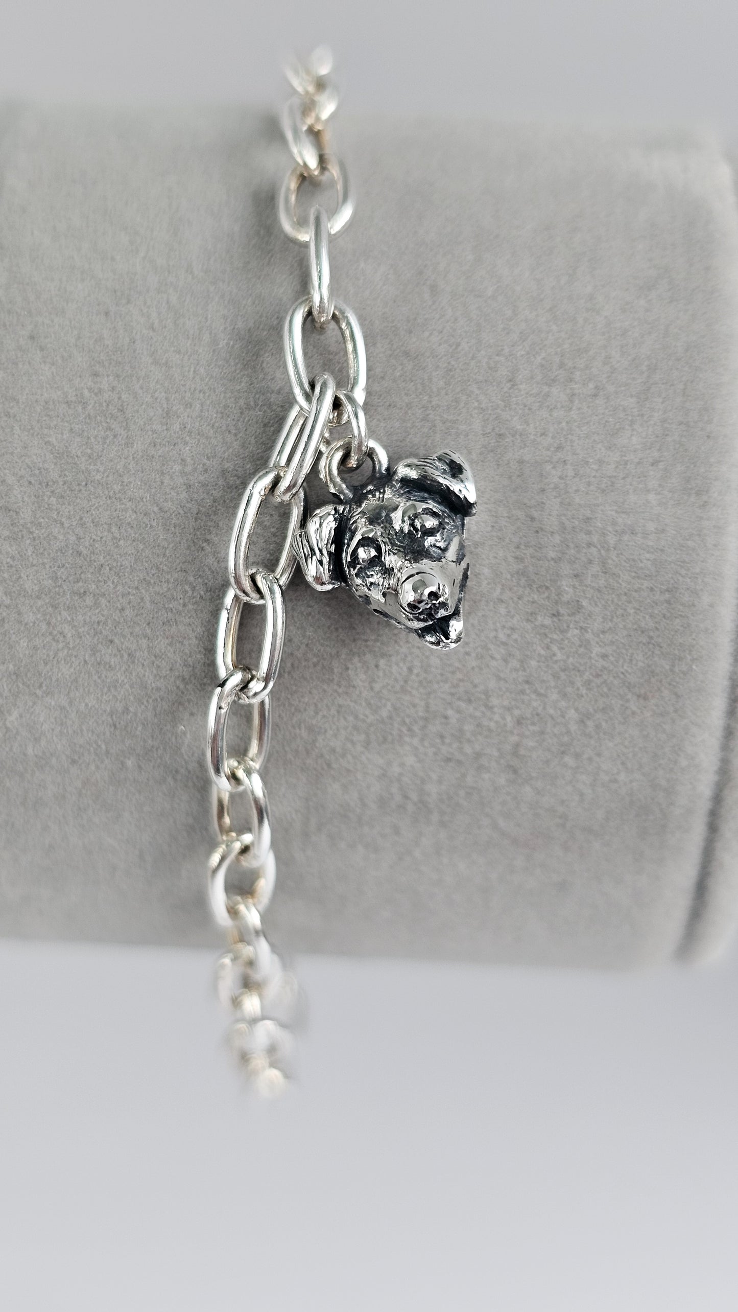 Pulsera personalizado de tu perrito o gatito carita mini