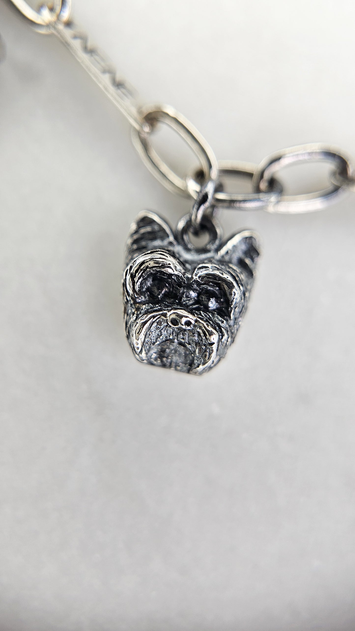 Pulsera personalizado de tu perrito o gatito carita mini