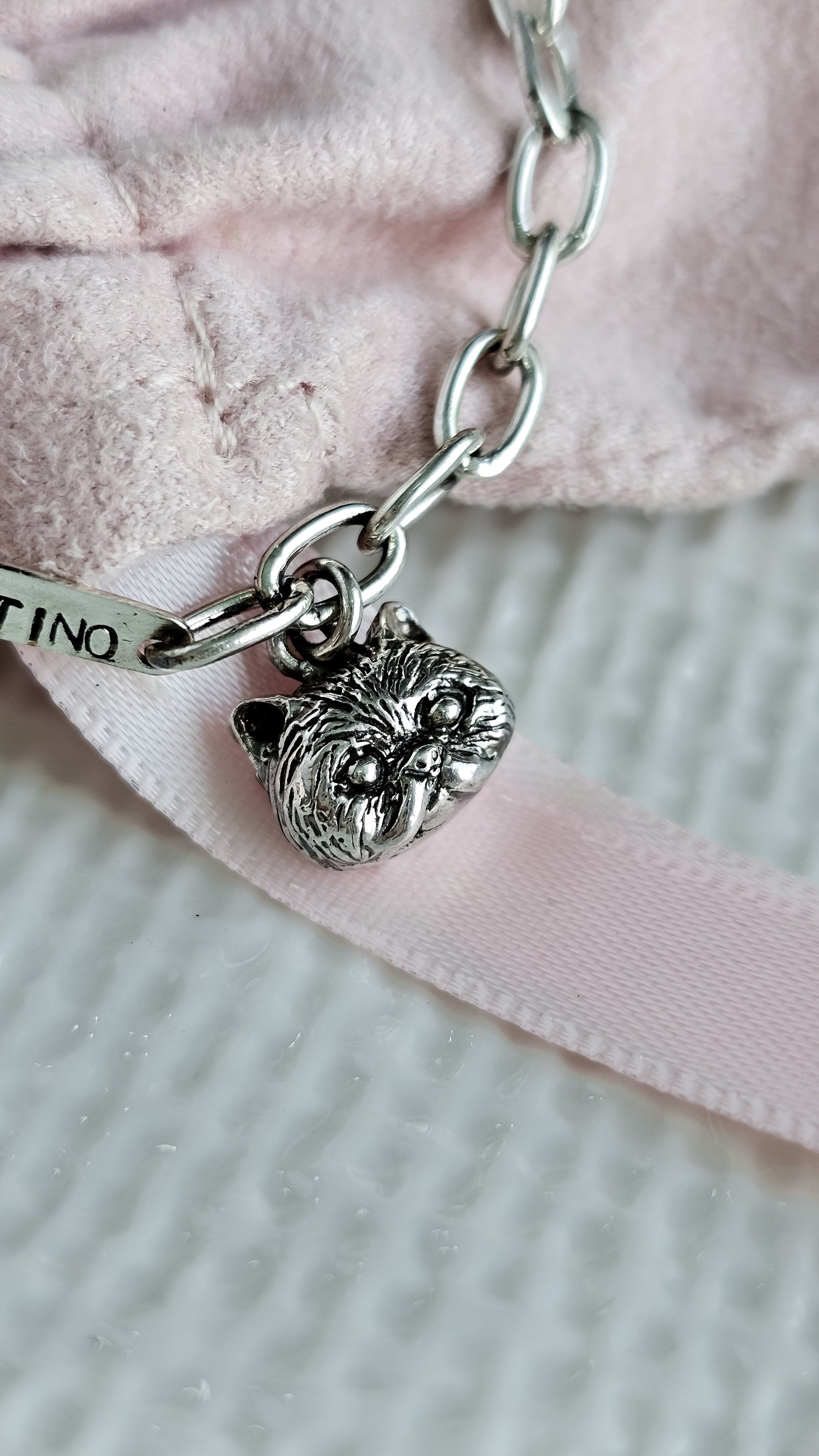 Pulsera personalizado de tu perrito o gatito carita mini