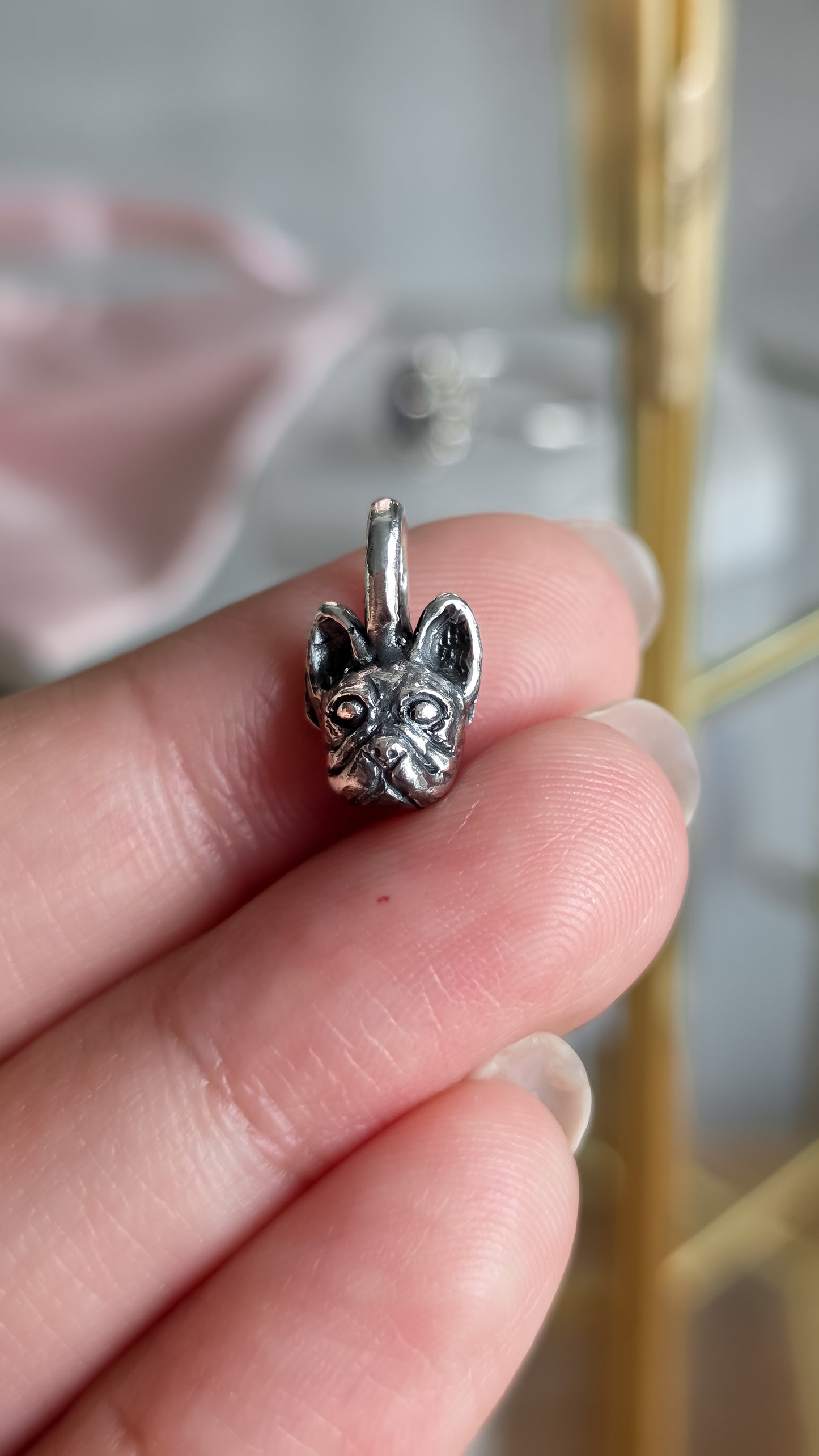 Dije de Bulldog francés cara mini