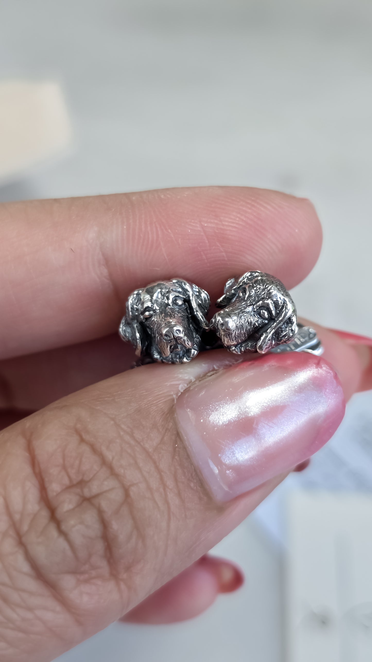 Mancuernillas personalizado de tu perrito o gatito carita mini