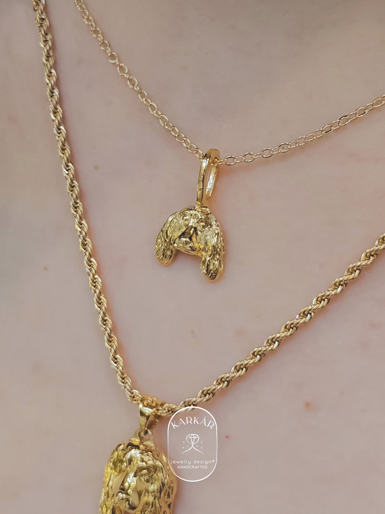 Dije de Cocker cara mini