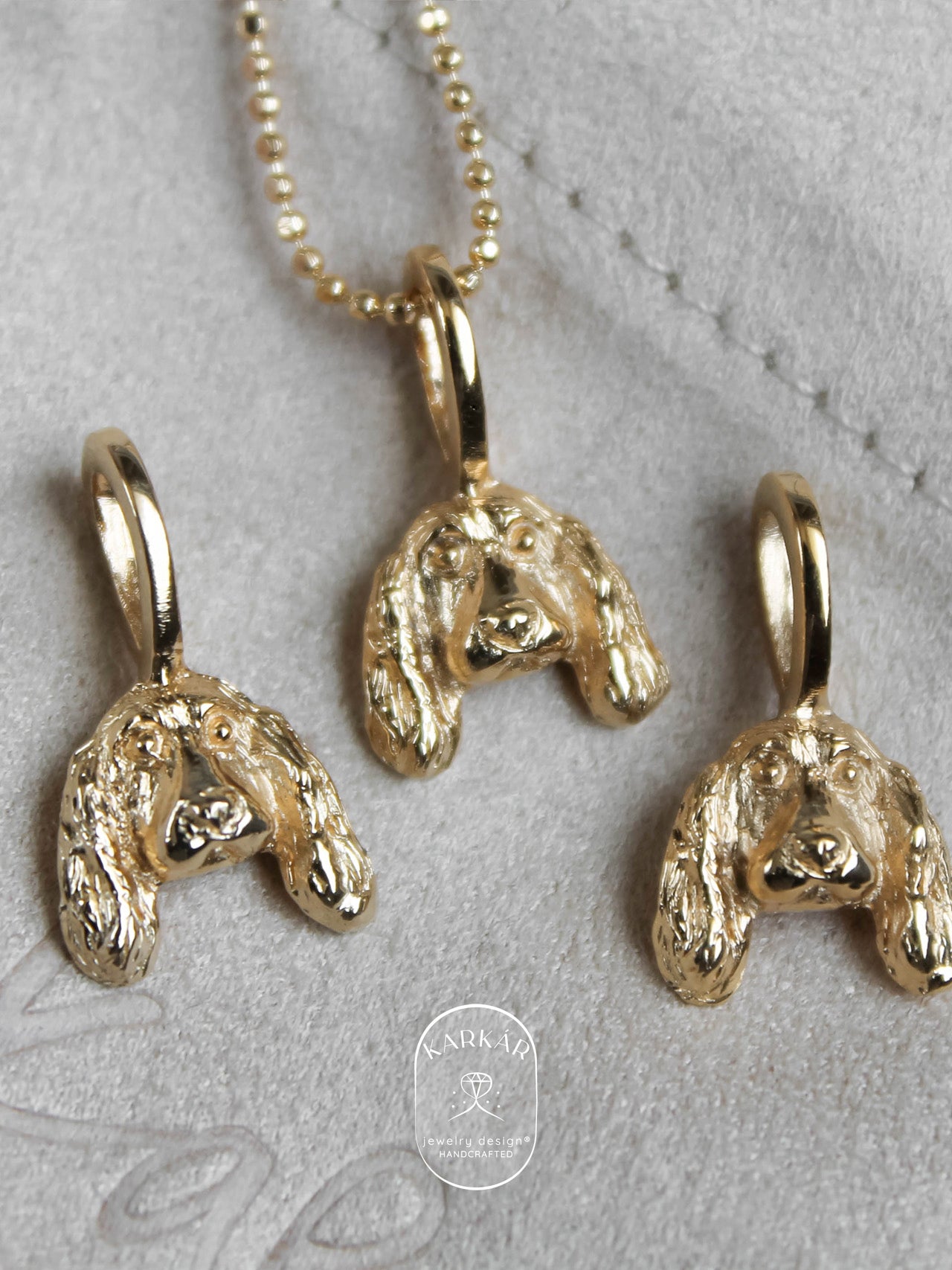 Dije de Cocker cara mini