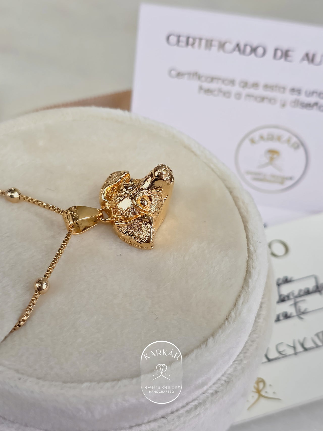 Dije personalizado de tu perrito o gatito cara chica