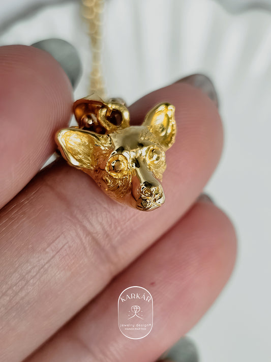 Dije personalizado de tu perrito o gatito cara chica