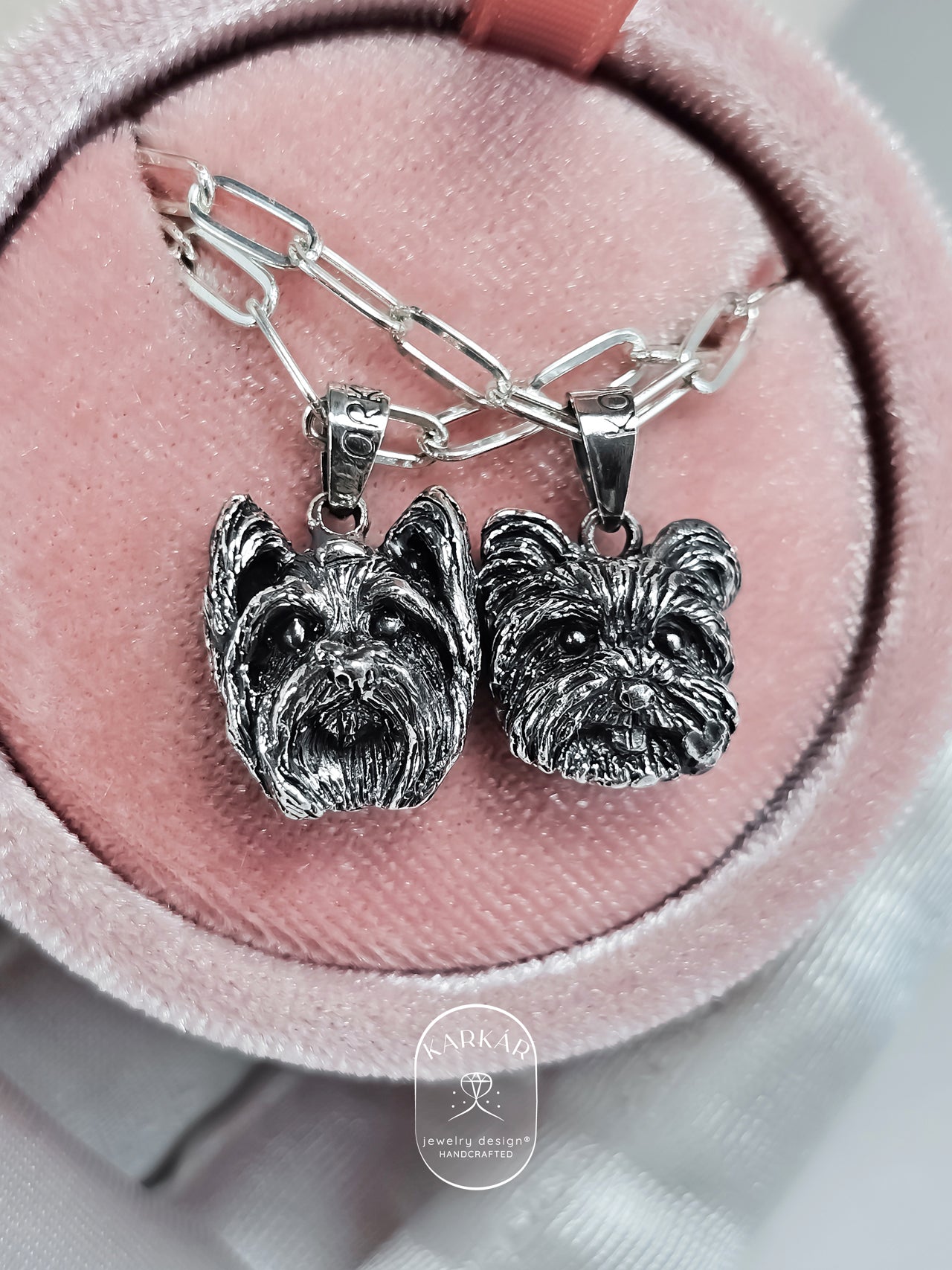 Dije personalizado de tu perrito o gatito cara chica