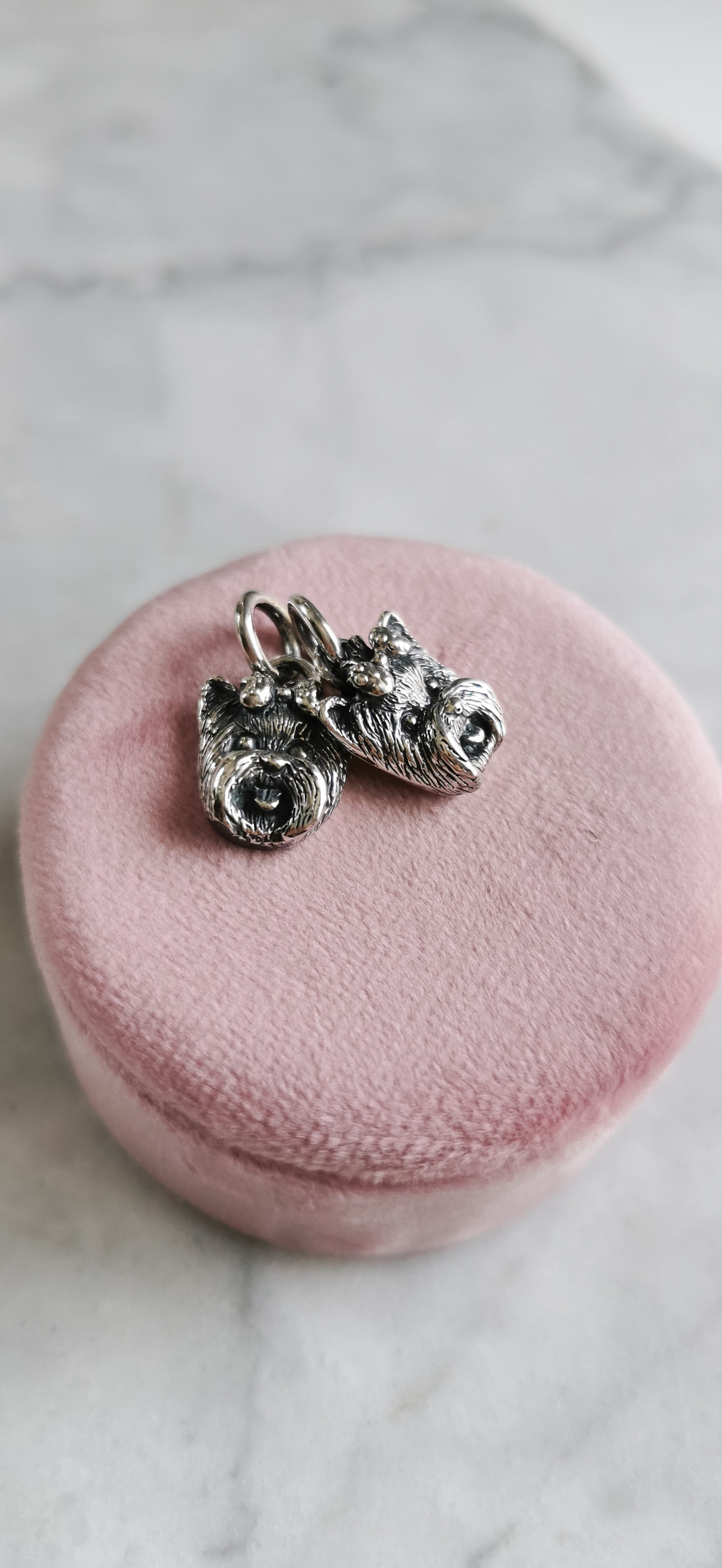 Charm personalizado de tu perrito o gatito cara chica