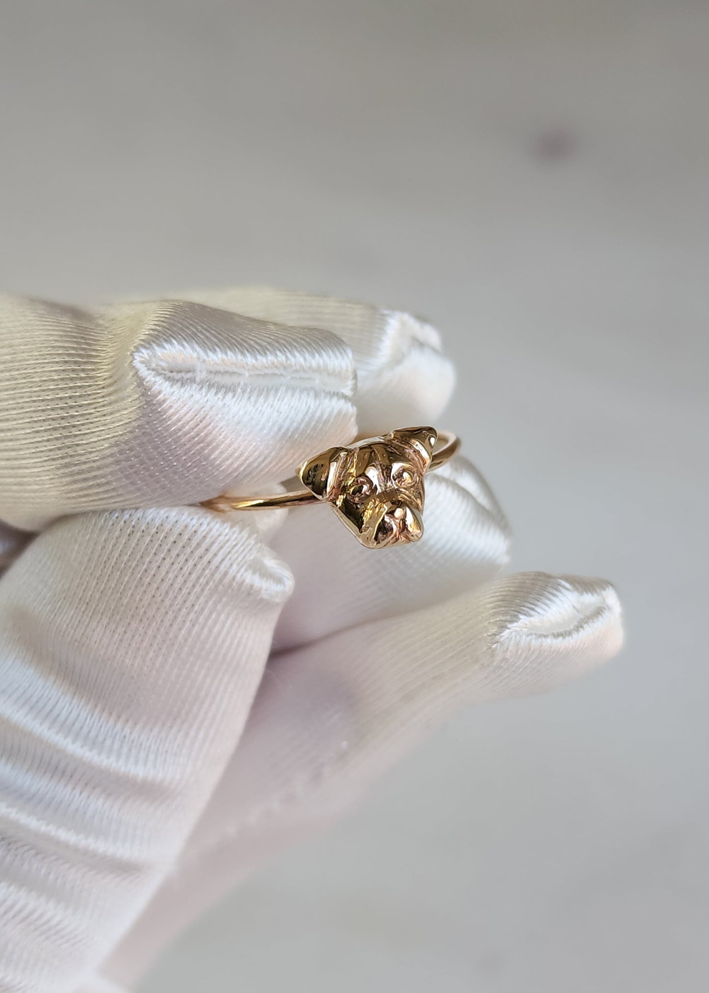 Anillo personalizado de tu perrito o gatito carita mini