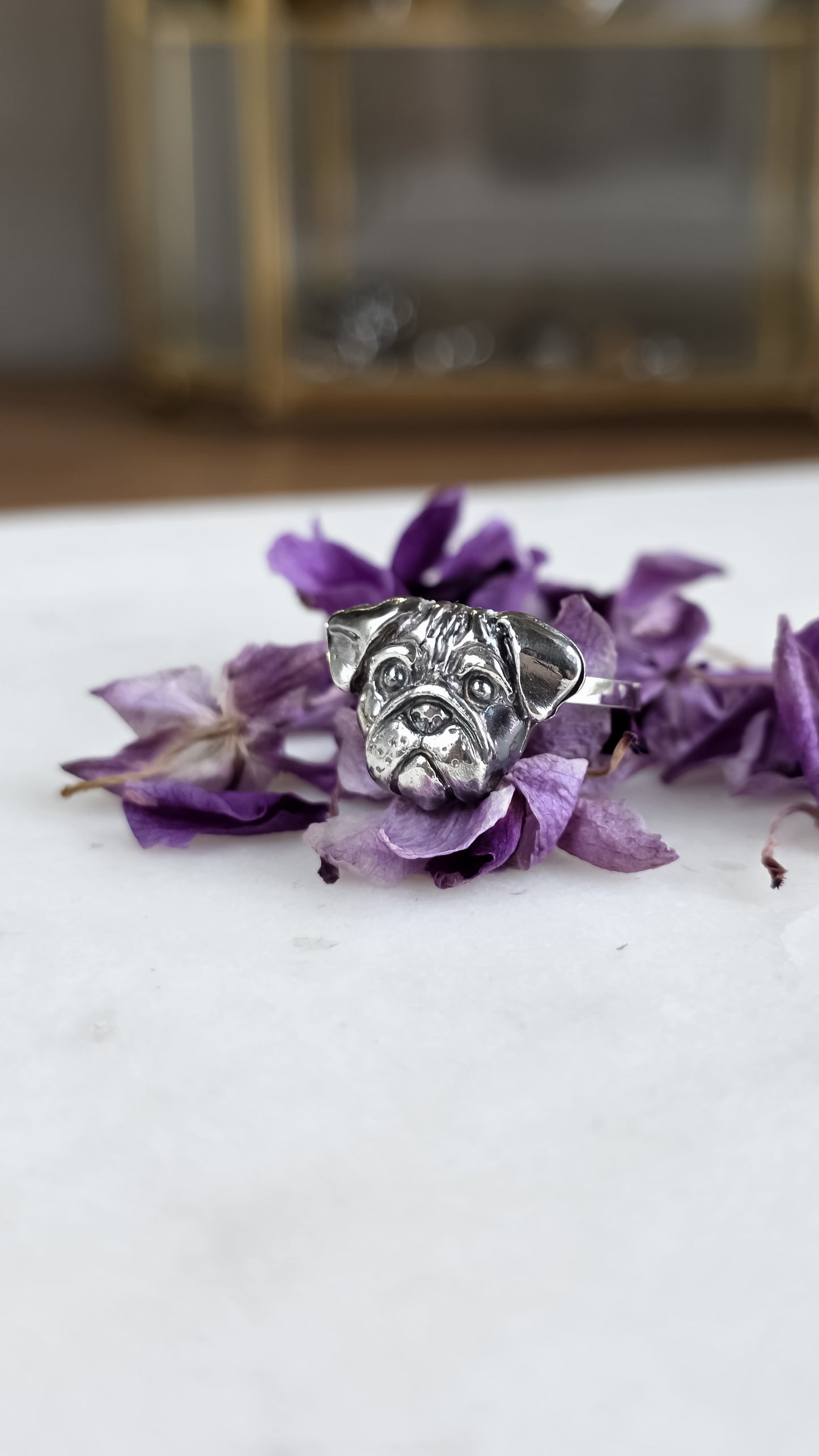 Anillo de Pug cara chica