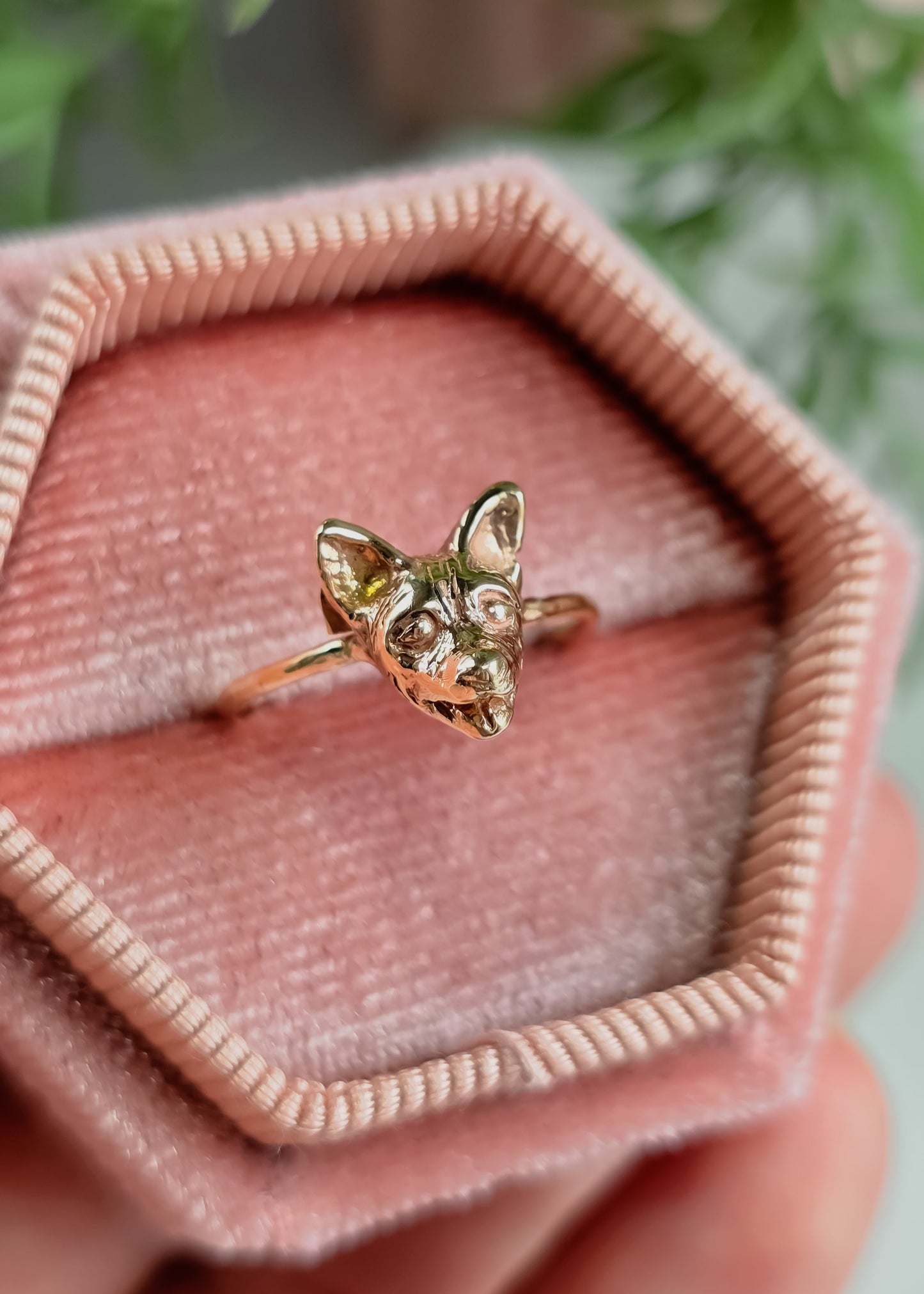 Anillo personalizado de tu perrito o gatito carita mini